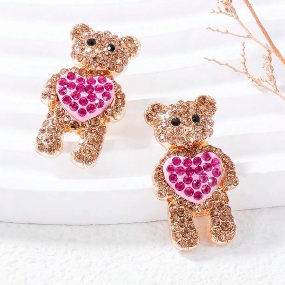 New bear stud earrings - Picture 2 of 2
